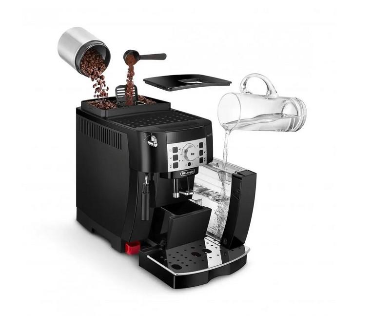 Delonghi aparat za kavu automatski ECAM 22.115.B Magnifica S 15 bara crni - Slika 3